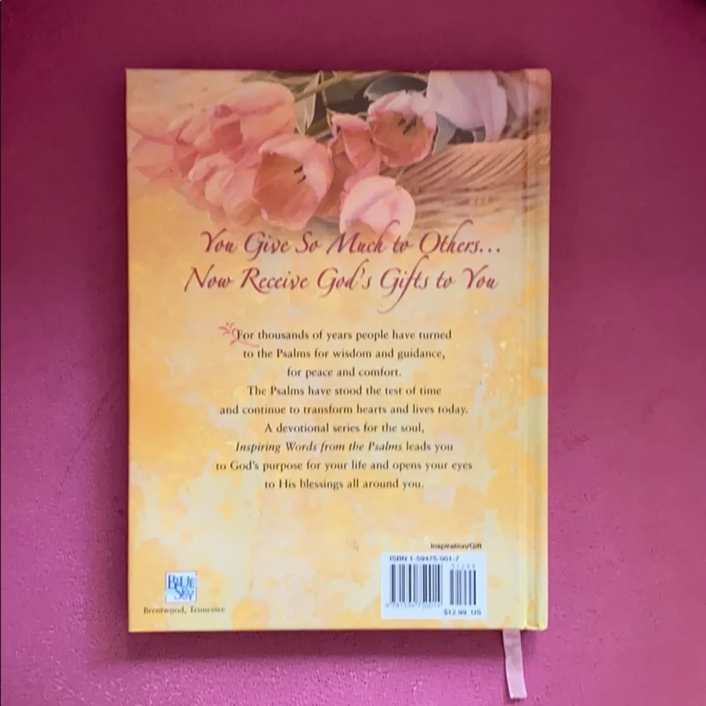 Inspiring Words From The Psalms For Moms Book Hard Cover Inspiration Gift